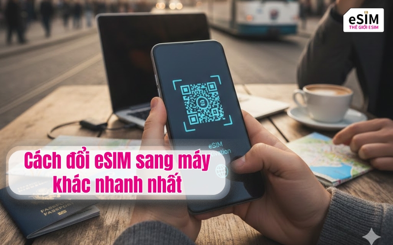 Lỡ tay xóa mất mã QR? Cách đổi eSIM sang máy khác nhanh nhất